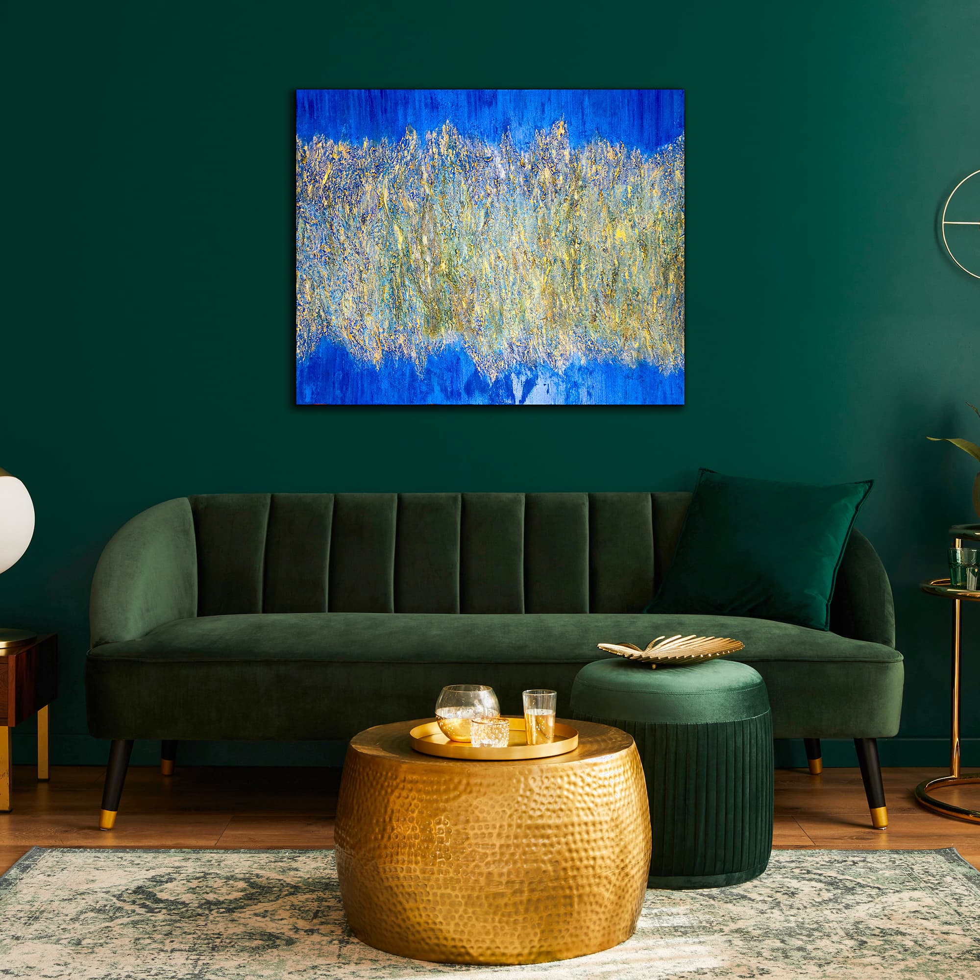 Maui — original gold-textured painting by Lei Kol